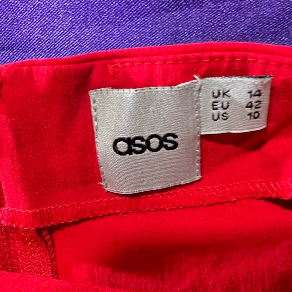 📌ASOS Strapless Bandeau Mini Dress with Peplum - Very Stretchy - Picture 14 of 15